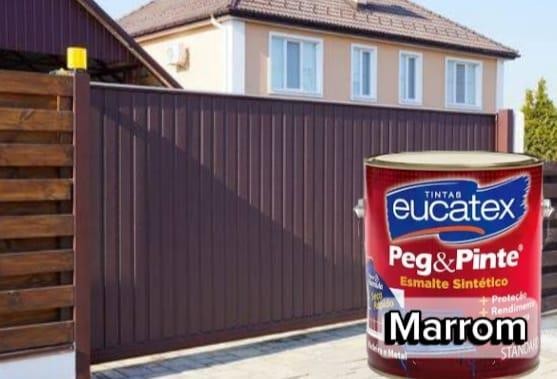 ESMALTE MARROM BRILHANTE 3,6L EUCATEX