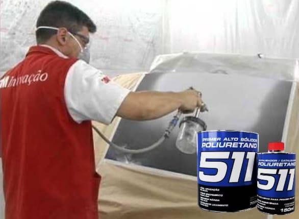 PRIMER PU CINZA 511 750ML MAXRUBBER - 750ML