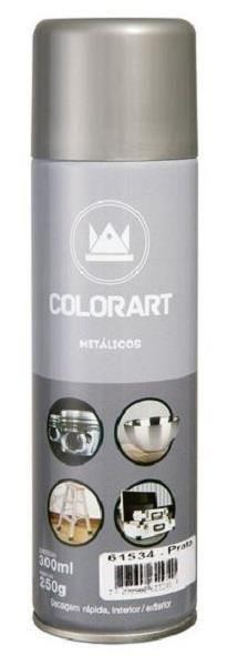 SPRAY PRATA METALICO 300ML COLORART - 300ML