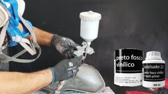 PRETO FOSCO VINILICO 900ML MAXIRUBBER - 900ML