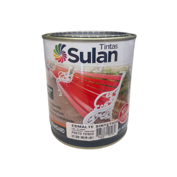 ESMALTE PRETO FOSCO 900ML SULAN - 900ML