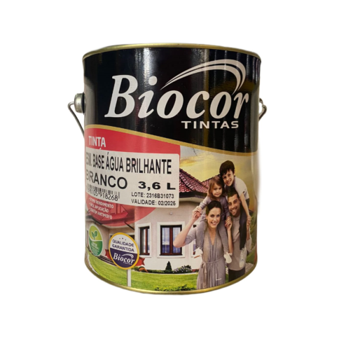 ESMALTE BRANCO BR BASE AGUA 3,6LT  BIOCOR - 3,6L
