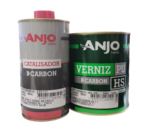 VERNIZ PU CARBON HS 2.1+CAT.900ML ANJO - 900ML