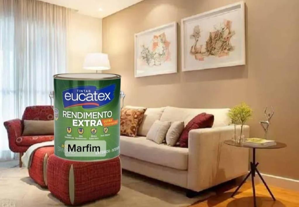 TINTA ACR FS MARFIM RENDIMENTO EXTRA 3,6LT EUCATEX - 3,6L