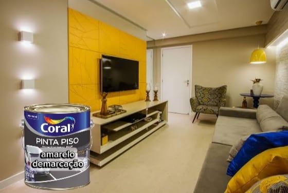 TINTA PISO AMARELO DEMARCACAO 3,6  CORAL - 3,6L