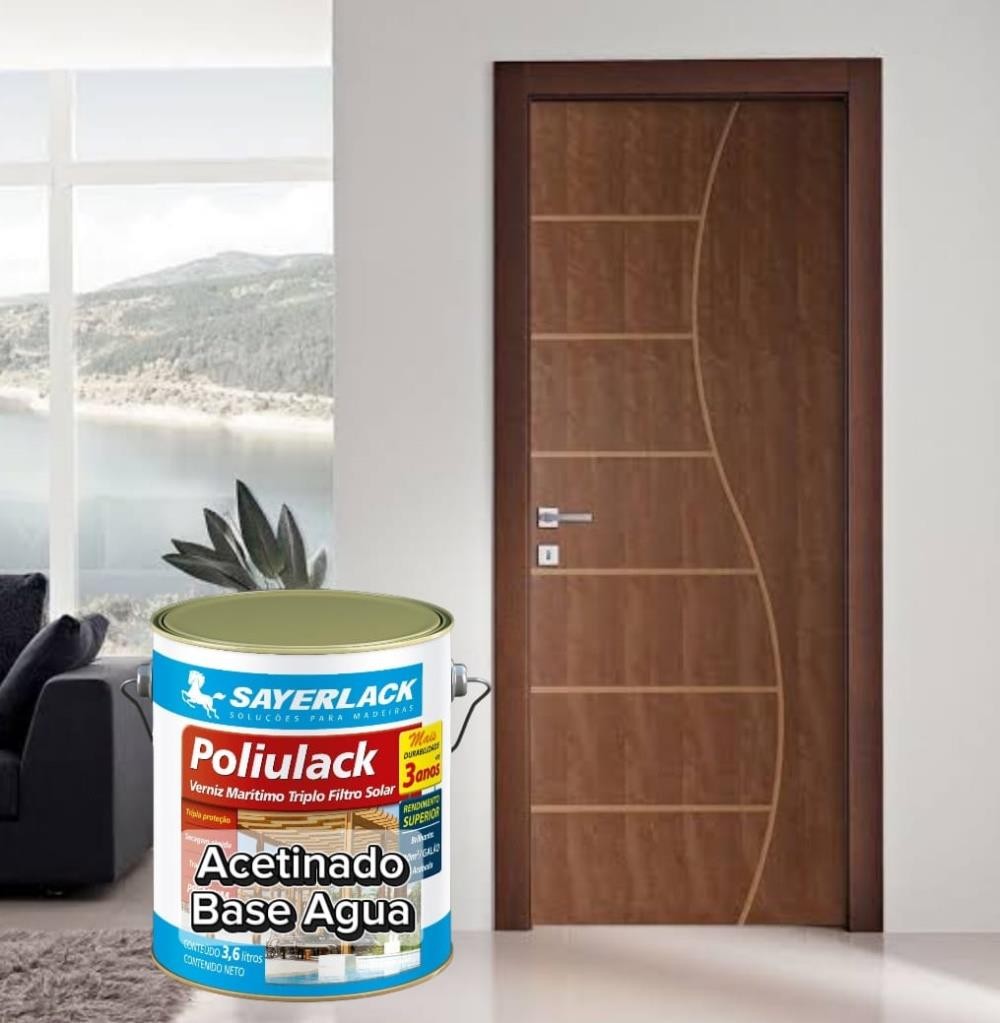 VERNIZ POLIULACK ACETINADO 3,6L SAYERLACK - 3,6L