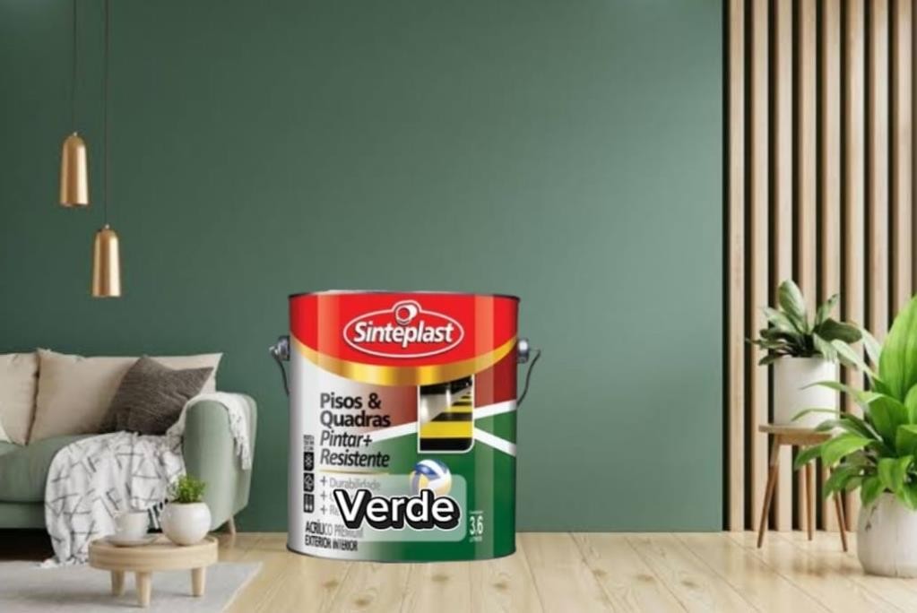 TINTA PISO VERDE QUADRA 3,6  SINTEPLAST - 3,6L