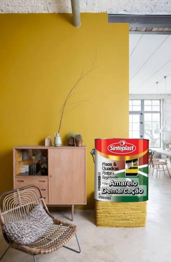 TINTA PISO AMARELO DEMARCACAO 3,6  SINTEPLAST - 3,6L
