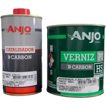 VERNIZ PU CARBON HS 2.1+CAT.900ML ANJO - 900ML
