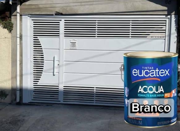 ESMALTE BRANCO BRILHANTE A BASE DE AGUA 3,6L EUCATEX