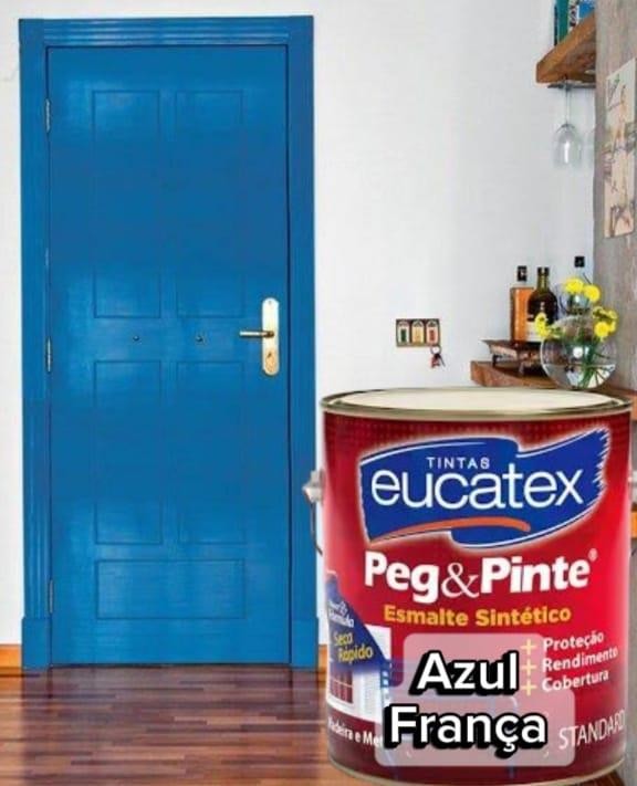 ESMALTE AZUL FRANCA BR 900ML EUCATEX - 900ML