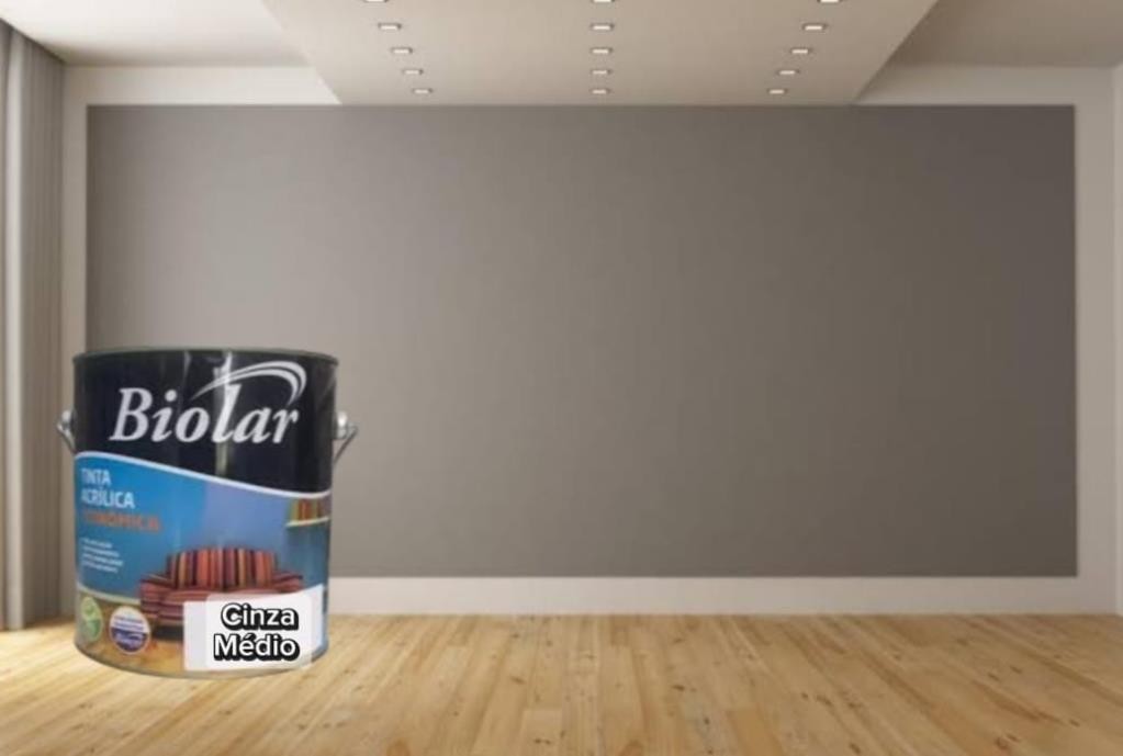 TINTA PISO CINZA MEDIO  3,6 L BIOLAR - 3,6L