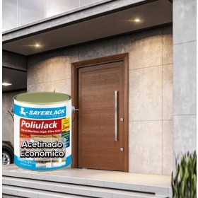VERNIZ POLIULACK ACETINADO Á BASE DE ÁGUA 900ML SAYERLACK - UN