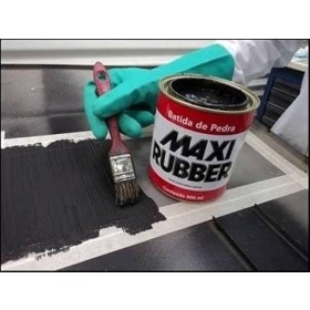 BATIDA DE PEDRA PRETO 900MLMAX RUBBER - 900GR