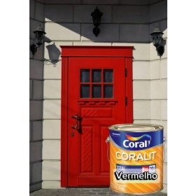 ESMALTE VERMELHO A  BASE DE  AGUA 3,6LT CORAL - 3.6L