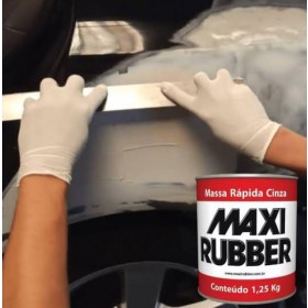 MASSA RAPIDA CINZA 1,25KG MAXIRUBBER - 1,25