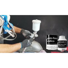 PRETO FOSCO VINILICO 900ML MAXIRUBBER - 900ML