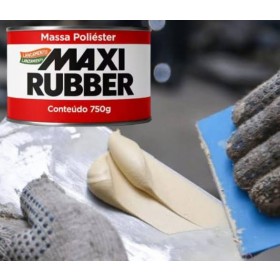 MASSA DE POLIESTER  750GR MAXI RUBBER - 750GR