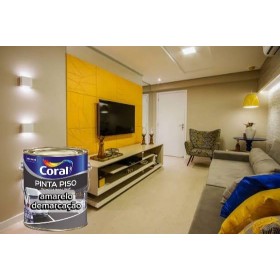 TINTA PISO AMARELO DEMARCACAO 3,6  CORAL - 3,6L