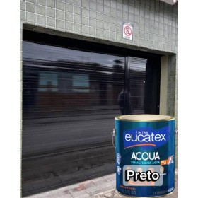 ESMALTE PRETO BRILHANTE A BASE DE AGUA 3,6L EUCATEX