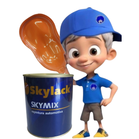 TINTA BASE POLIESTER LARANJA LUMINUS   100 ML SKYLACK -