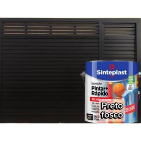 ESMALTE PRETO FOSCO  3,6LT  SINTEPLAST - 3,6L